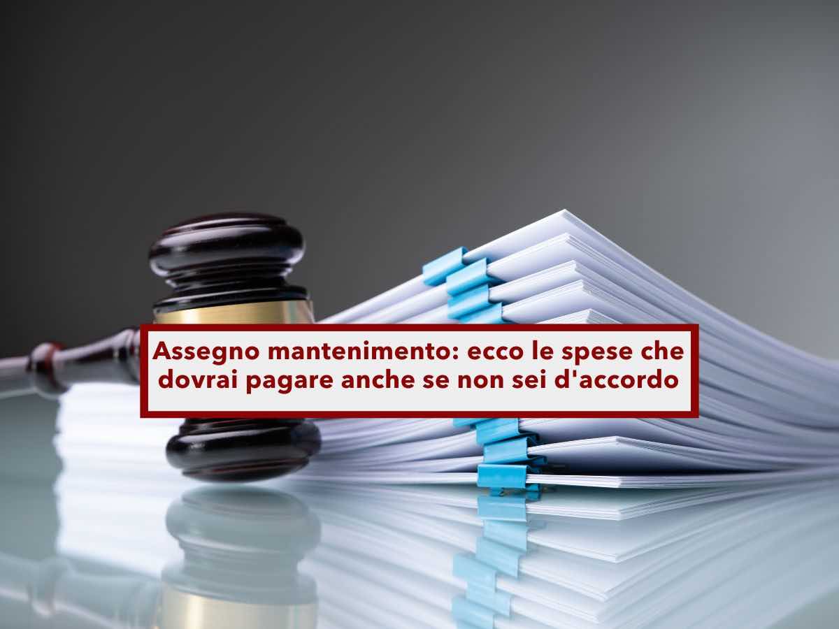 Assegno di mantenimento, da oggi dovrai pagare molte spese extra anche se non sei d'accordo: ecco le nuove linee guida
