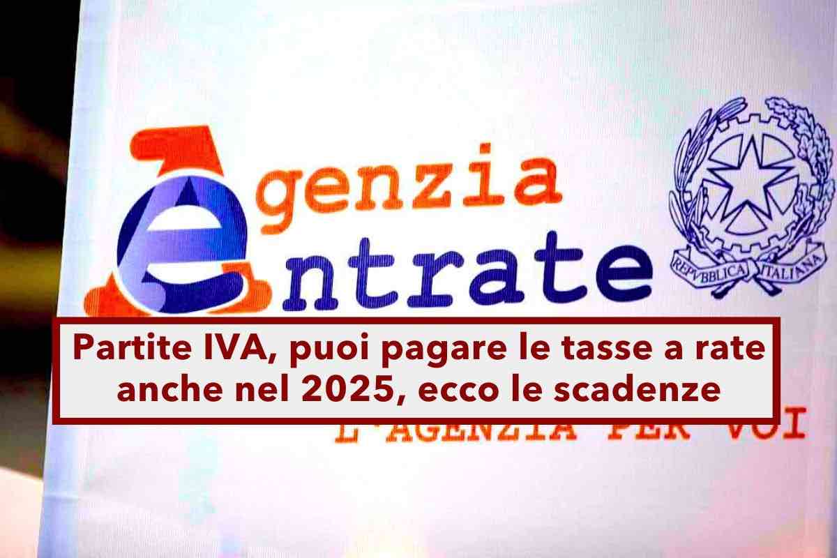 Partite IVA, puoi pagare le tasse a rate anche nel 2025: rinviato a gennaio il pagamento del secondo acconto