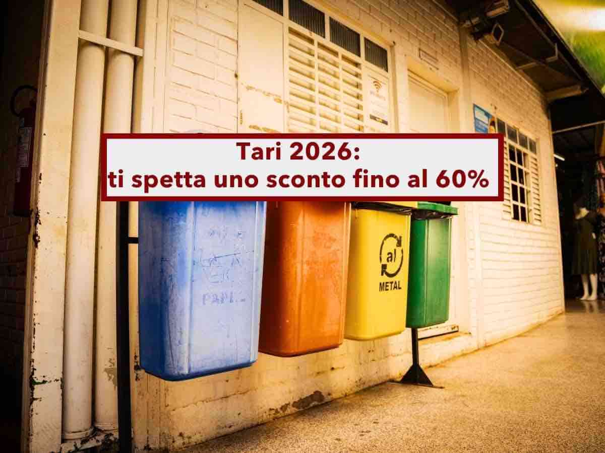 Tari 2026, ti spetta uno sconto fino al 60% se il Comune non raccoglie i rifiuti, in pochi lo sanno: ecco come ottenerlo