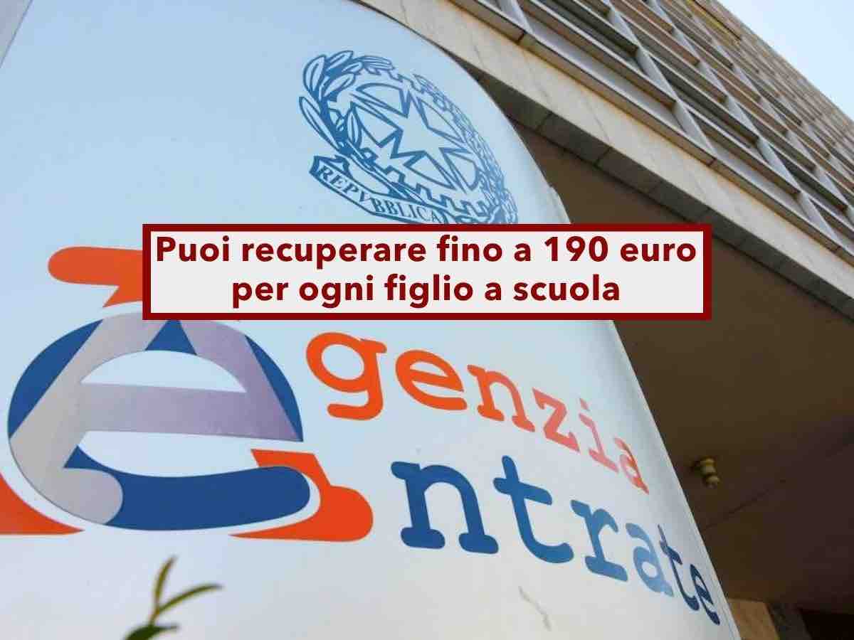 Detrazioni fiscali 2026, ora puoi scaricare fino a 190 euro per ogni figlio a scuola nel 730: ecco le novit�