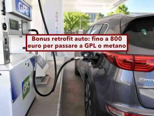 Bonus auto, da oggi ti spettano fino a 800 euro se passi la tua macchina a GPL o metano: ecco come fare e requisiti