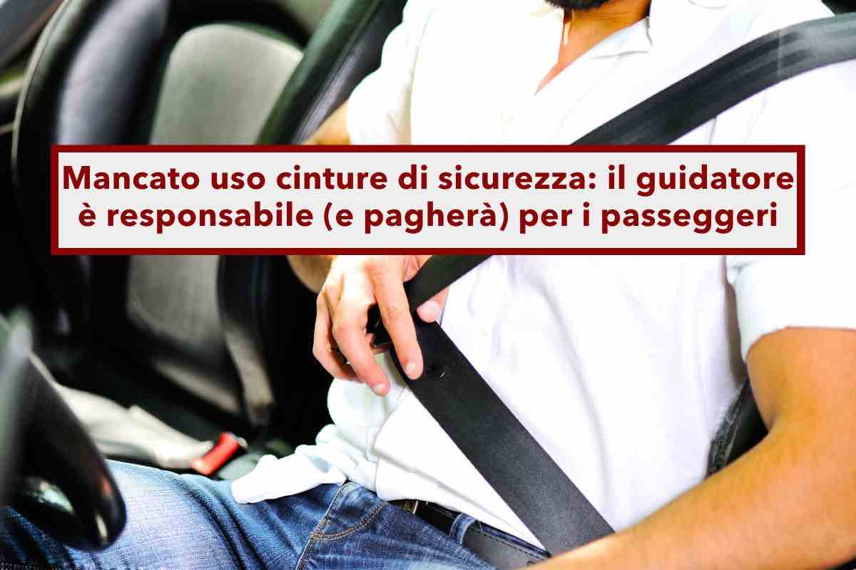 Codice della Strada, in caso d'incidente paga il guidatore per i passeggeri che non hanno le cinture: novit Cassazione