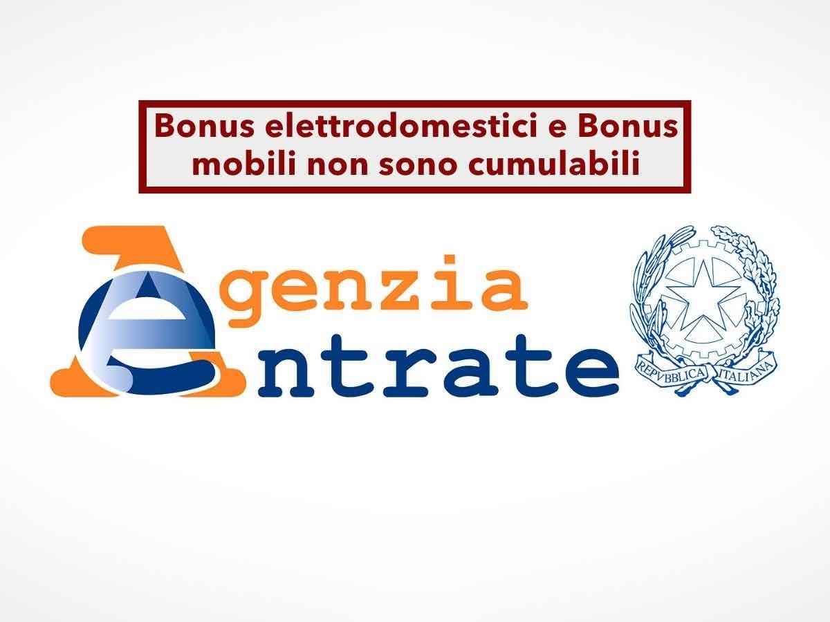 Agenzia delle Entrate, devi restituire il bonus mobili se hai usato anche il bonus elettrodomestici: ecco come evitarlo
