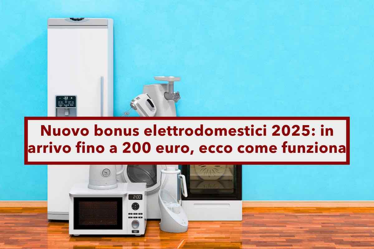 New appliance bonus 2025, arriving up to 200 euros, here’s how it works and who will be entitled to it: the quick guide – Brocardi.it