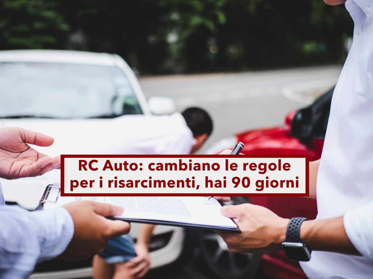 Assicurazione RC Auto, cambiano le regole per i risarcimenti, hai solo 90 giorni o perdi il diritto: ecco tutte le novit