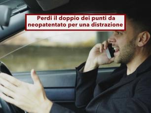 Nuovo Codice della Strada, ora perdi il doppio dei punti per una distrazione se sei neopatentato: nuove regole aggiornate