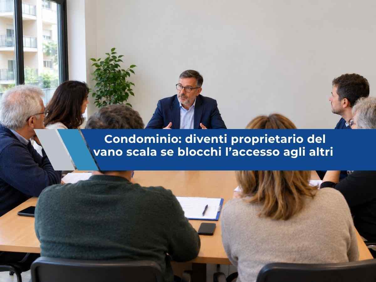 Condominio, ora puoi diventare proprietario di una parte delle scale se la chiudi agli altri per 20 anni: nuova sentenza