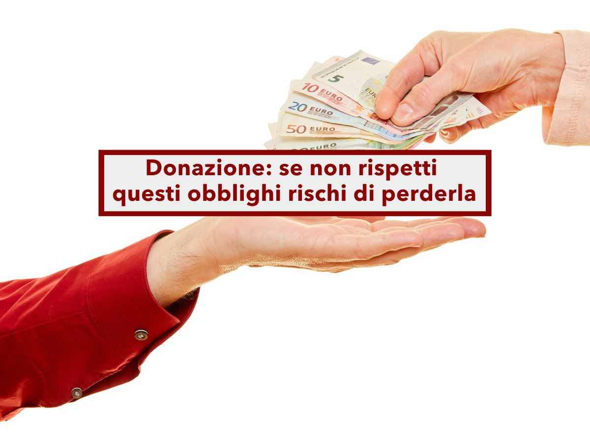 Donazione, se la ricevi da un genitore sei obbligato ad occuparti di lui nel momento del bisogno o rischi di perderla