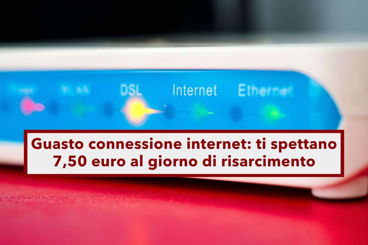 Guasto connessione internet, ti spettano 7,50 euro al giorno di risarcimento anche se l'operatore nega: ecco devi fare