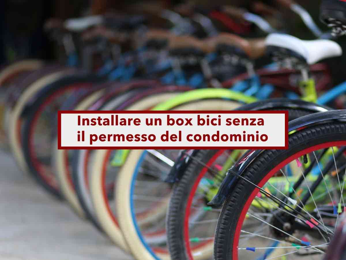 Condominio, puoi installare la rastrelliera delle bici in cortile senza il permesso dell'assemblea: ecco cosa devi fare