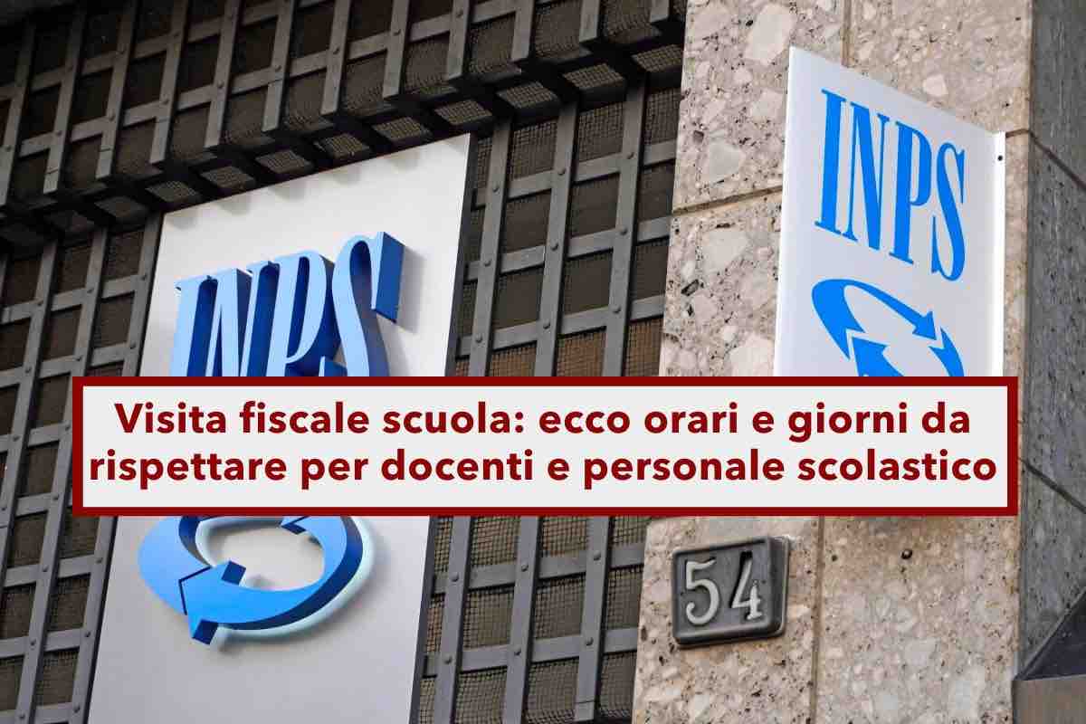 Visita fiscale INPS, ecco le fasce orarie e i giorni da rispettare per docenti e personale scolastico: tutte le regole